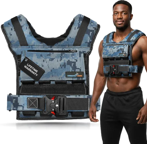 Vista 18 de Weighted Vest Adjustable for Men and Women – Workout Weight Training Vest for Fitness, Running, Strength, Exercise & Cross Training