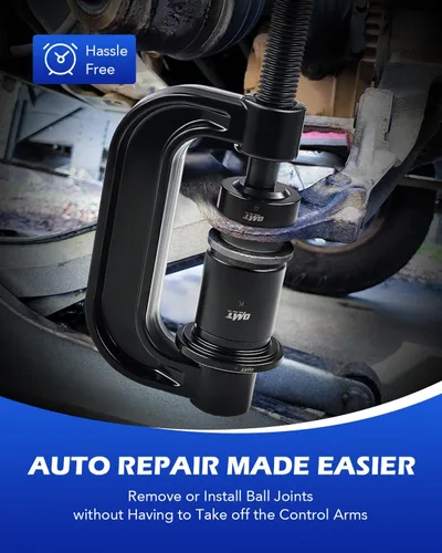 Vista 5 de Kit de prensa de rótula Orion Motor Tech, herramienta de extracción de rótula resistente con adaptadores para 4 ruedas motrices, herramienta