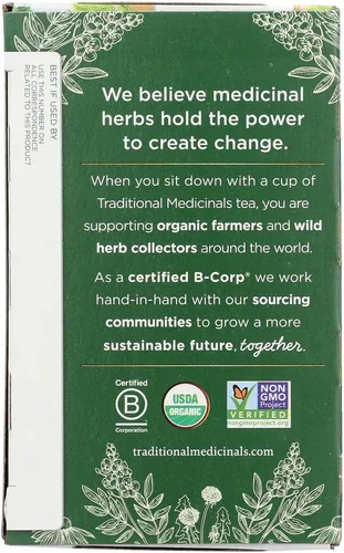 Vista 2 de Rasbperry Leaf Tea - Easy Birth Tea - Un conocido amigo de la mujer - Tés de hierbas orgánicas, hoja de frambuesa, 16 bolsas de té envueltas, 0.85