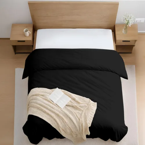 Vista 29 de Kotton Culture - Funda de edredón de microfibra prelavada de 1 pieza, tamaño individual, ropa de cama ultrasuave, ligera y transpirable, cierre