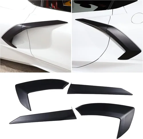 Vista 11 de Sekhyna Marco de ajuste de salida de aire para guardabarros lateral de carrocería de automóvil compatible con Chevrolet Corvette C8 Stingray