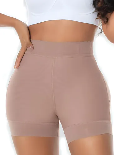 Vista 2 de FAJAS MELI'BELT 5012 - Pantalones cortos de faja colombiana de cintura alta para levantamiento de glúteos, pantalones cortos Levanta Cola Colombianos