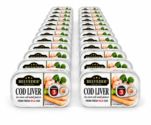 Vista 5 de Belveder Aceite de Hígado de Bacalao Salvaje Islandés 120g Lata