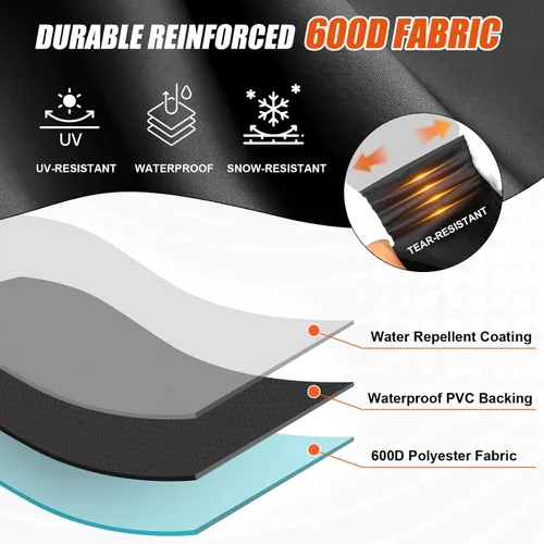 Vista 4 de Cubierta de parrilla de pellets para Camp Chef Serie 24 – DLX 24 Premium Smoker Cover impermeable y 600D resistente para Camp Chef Woodwind 24