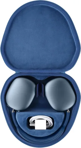 Vista 17 de co2CREA Funda rígida con modo de sueño, reemplazo para auriculares Apple AirPods Max inalámbricos de diadema (Funda negra)