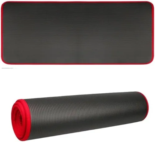 Vista 2 de colchoneta de gimnasia Colchoneta Antideslizante De Alta Densidad Para Yoga, Pilates, Fitness, Deportes, Gimnasio, Hogar, Almohadilla Impermeable