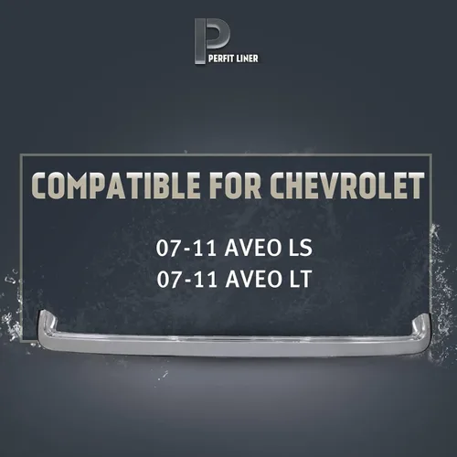 Vista 4 de Perfit Liner Piezas de repuesto para panel de capó delantero, moldura de plástico cromado para Chevrolet Aveo LS/LT 2007-2011 compatible
