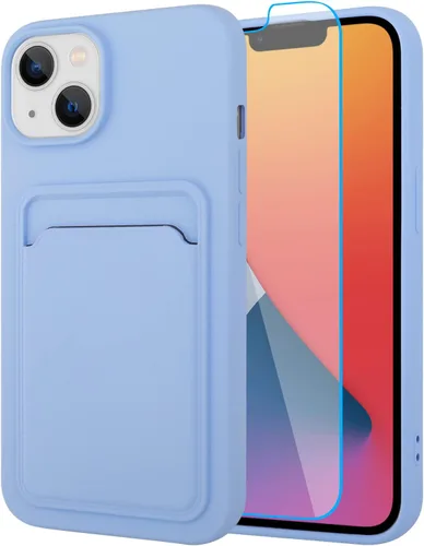 Vista 107 de MZELQ Compatible con iPhone 11 Funda TPU Soporte para Tarjetas Cubierta de Billetera, Protección de Cámara + Protector de Pantalla Funda Suave