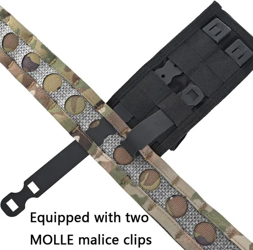 Vista 3 de MOLLE Blowout Pouch, Compact IFAK Pouch with Rear Shears Slot, Quick-Pull Strap and Tourniquet Holder, Tactical First Aid Pouch with Flap Closure