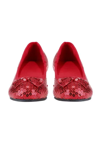 Vista 5 de Zapatos de Disfraz con Lentejuelas Rojas para Niñas Multicolor