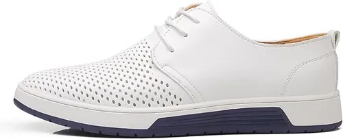 Vista 3 de Zapatos Oxford casuales para hombre, zapatos de vestir con cordones, cómodos zapatos deportivos de moda