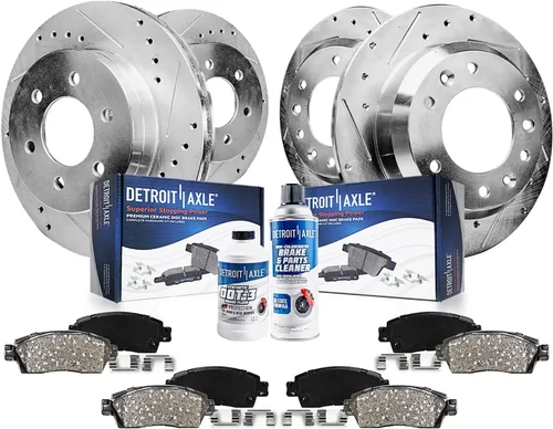 Vista 19 de Detroit Axle - Kit de freno delantero para Ford F-150 2010-2011, Ford Expedition Lincoln Navigator 2010-2021, repuesto de pastillas de freno