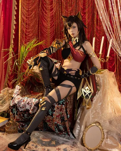 Vista 3 de LTAKK Genshin Impact - Disfraz de anime para mujer