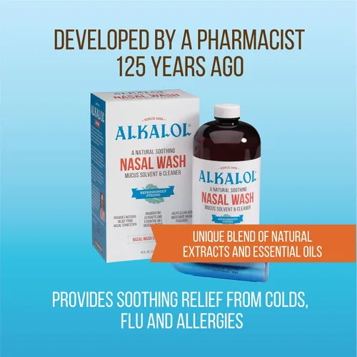 Vista 3 de Alkalol - Un lavado nasal calmante natural, mentol, juego de 2 piezas, 1 unidad