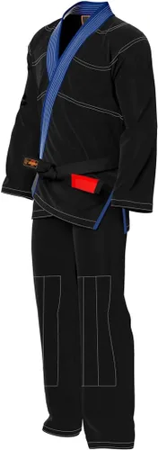 Vista 4 de JAGUAR PRO GEAR - King Series Pro Brazilian Jiu Jitsu Unisex para niños y adultos Kimono Gi uniforme ligero con cinturón