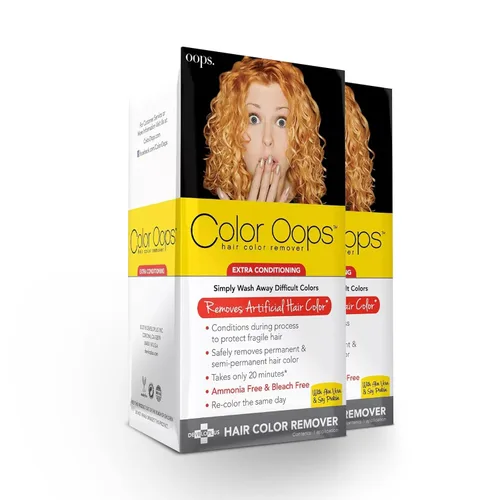 Vista 11 de Color Oops decolorante de cabello con extra acondicionador. Se procesa en 20 minutos, elimina de forma segura el tinte permanente