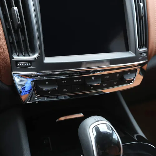 Vista 3 de YIWANG - Botón de control central para coche, color cromado ABS