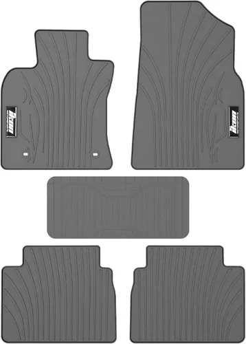 Vista 12 de IKON MOTORSPORTS, Alfombrillas compatibles con Toyota Camry 2018-2024, alfombra de nailon negro delantera y trasera, juego de 4 piezas, 2019 2020