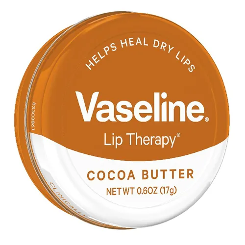 Vista 3 de Vaseline Lip Therapy lata de Bálsamo de Labios, 0,6 onzas (2 unidades)., manteca de coco