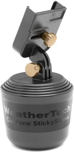 Vista 13 de WeatherTech CupFone, Soporte Universal de Portavasos para Teléfono en Coches – Ajuste Ajustable y Seguro con Acceso Abierto para Carga – Compatible