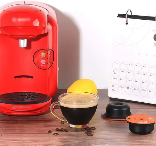 Vista 8 de Vasos de plástico reutilizables recargables para Bosch Tassimo, hogar, oficina, café (6.1 fl oz)