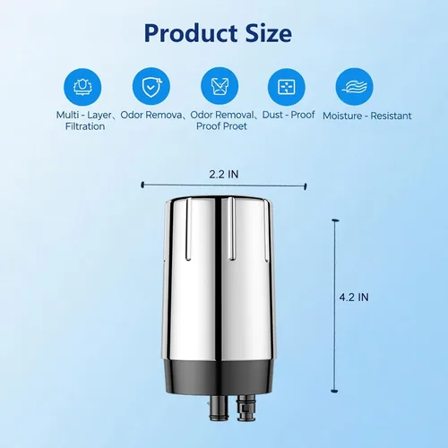 Vista 2 de Paquete de 2 filtros de repuesto para grifo Brita® 36311 Sistema de filtración de agua del grifo compatible con filtros de repuesto Brita® 36313