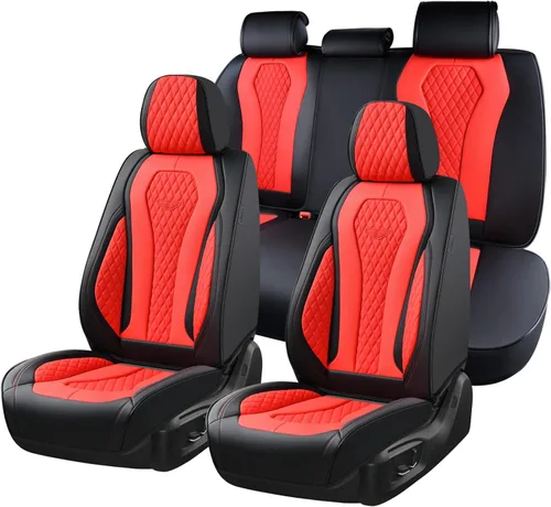 Vista 22 de Coverado Fundas de asiento de automóvil, fundas de asiento delantero, funda de asiento de coche beige, fundas impermeables para asiento