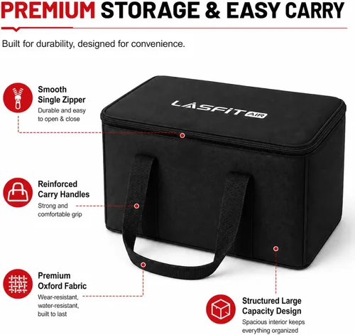 Vista 4 de LASFIT X4 Off Road Compresor de aire portátil Inflador de neumáticos Bolsa de transporte