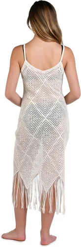 Vista 52 de La Blanca Vestido midi para cubrir el traje de baño para mujer