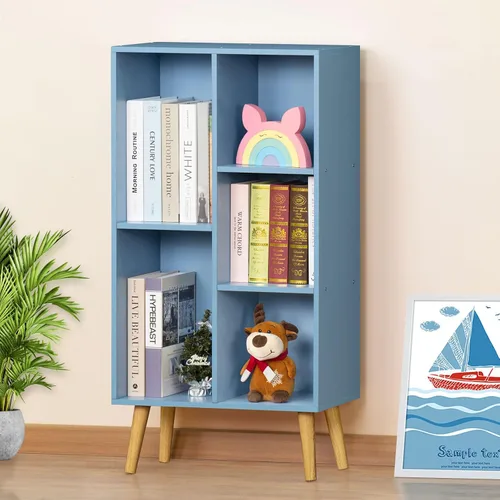 Vista 43 de YAHARBO Estantería de 2 cubos, soporte para tocadiscos negro con almacenamiento de vinilo de hasta 100 álbumes, estante horizontal para libros