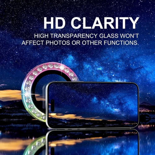 Vista 227 de Choiche Compatible para iPhone 16 Pro/iPhone 16 Pro Max Protector de Lente de Cámara, Vidrio Templado 9H Protector de Pantalla de Cubierta de Cámara