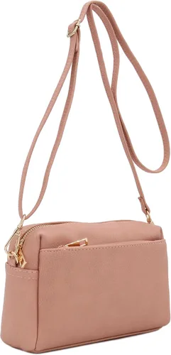 Vista 47 de FashionPuzzle Triple Zip Small Crossbody Bag