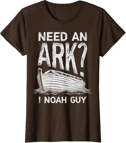 Vista 19 de Need an Ark I Noah Guy Funny Christian Men Women Pun Humour T-Shirt Negro