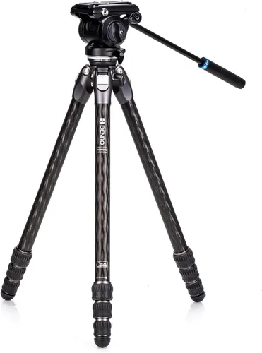 Vista 16 de Benro Tortoise CF Serie 2, trípode de 4 secciones con cabezal híbrido FS36PRO