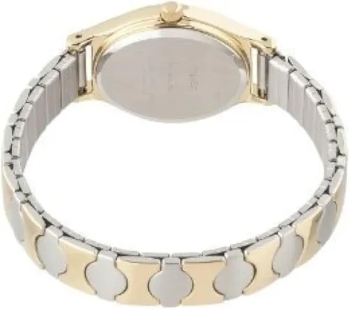 Vista 4 de Timex T26301 Kendall Circle Reloj de banda de expansión de acero inoxidable de dos tonos para mujer