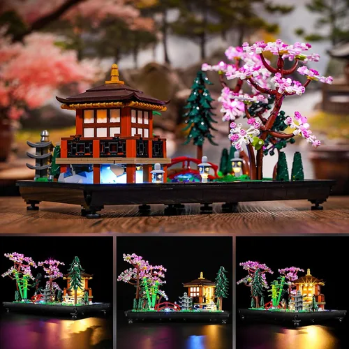 Vista 3 de YEABRICKS Luz LED para Lego-10315 Icons Tranquil Garden Building Blocks Modelo (Lego Set no incluido)