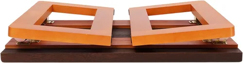 Vista 9 de DYRABREST Mesa de centro plegable, mesa de picnic baja portátil de madera, mesa plegable de té y aperitivos para desayuno, mesa de café plegable