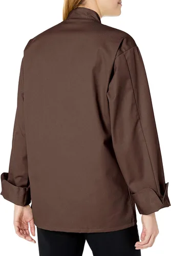 Vista 2 de Uncommon Threads Abrigo de chef unisex Orleans, 10 botones, tachuelas reforzadas