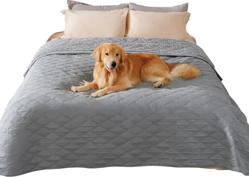 Vista 9 de Luciphia Funda de sofá 100% impermeable para perros, antideslizante, protector de sofá para mascotas, tapete para sofá, cachorro y gatos, con parte