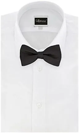 Vista 3 de Platinum Hanger Mens Classic Pre-Tied Satin Formal Tuxedo Bowtie Adjustable Length Large Variety Colors Available