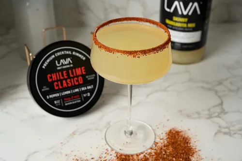 Vista 2 de LAVA Premium Chile Lime Clásico - Rimmer de cóctel de 5 onzas, Rimmer Bloody Mary totalmente natural, rimmer Michelada, sal de rimmer de Margarita