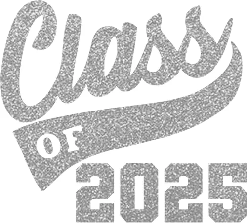 Vista 18 de Adhesivo de graduación para planchar en la clase de 2025, calcomanía para camiseta de secundaria universitaria, parche de graduación HTV