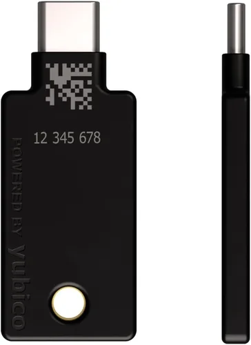 Vista 2 de Yubico - YubiKey 5C NFC - Llave de seguridad de autenticación de múltiples factores (MFA) y clave de acceso, conéctese a través de USB-C o NFC