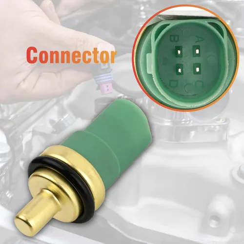 Vista 3 de 059919501A Sensor de temperatura del refrigerante compatible con A4 A6 A8 Allroad Quattro Beetle Cabrio Eurovan Golf Jetta Passat RS4 RS6 S4 S6 S8 TT