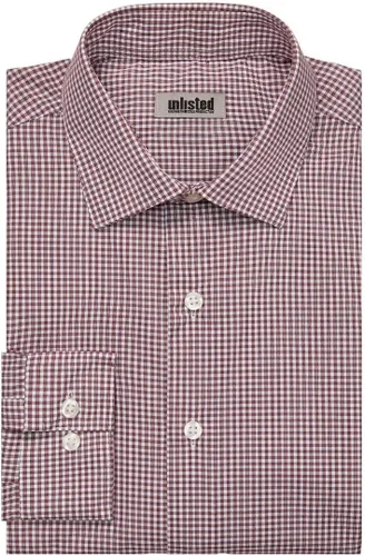 Vista 3 de Kenneth Cole Men's Dress Shirt Slim Fit Checks and Stripes (Patterned)