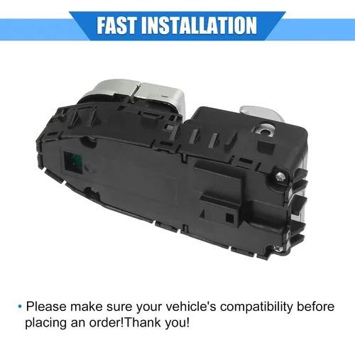 Vista 7 de Interruptor de control de ventana compatible con Mercedes-Benz Vito W447 2015-2018, plástico duradero negro