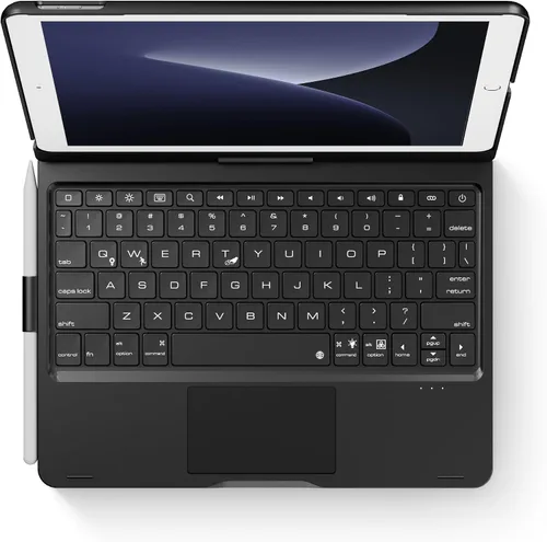 Vista 19 de edaiser Funda de teclado giratoria para Apple iPad mini 6ª 7ª generación a17 Pro, teclado Bluetooth compacto con trackpad retroiluminado RGB