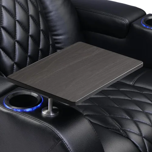 Vista 9 de Weilianda Serie de asientos de cine en casa Mesa giratoria para Wei Lianda Asiento de cine en casa negro brillante