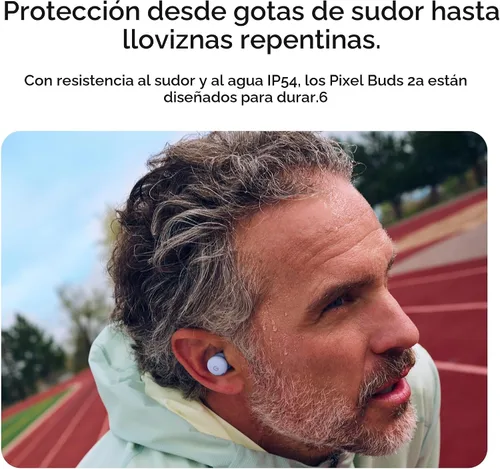 Vista 8 de Google Pixel Buds 2a - Auriculares inalámbricos Bluetooth con cancelación activa de ruido y modo de transparencia, ligeros, ajuste cómodo, batería