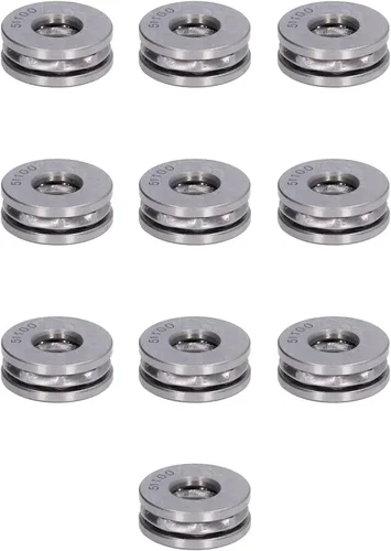 Vista 6 de Kit de rodamientos axiales de metal axial desmontable de alta precisión de 10 piezas (51100)